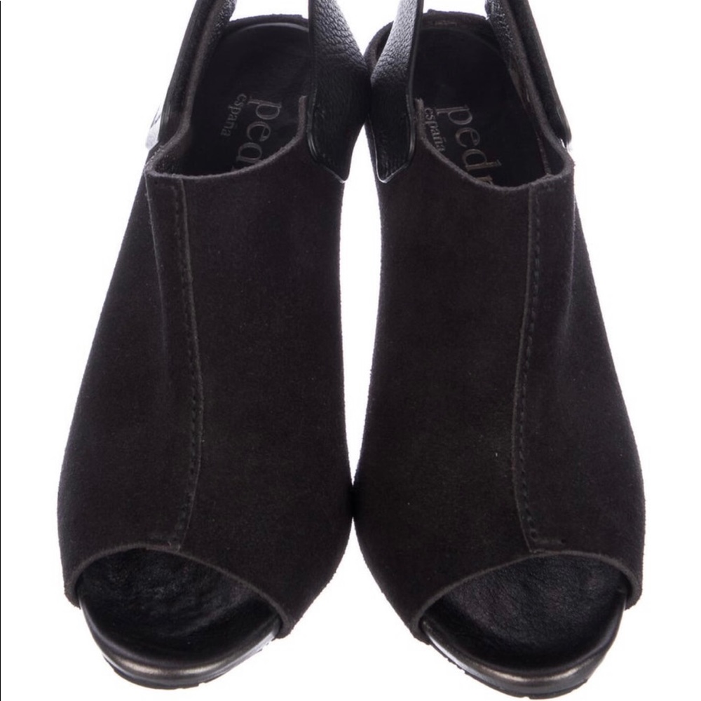Pedro Garcia Suede Leather Slingback Pumps